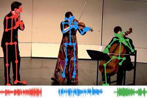  تشخیص ملودی از حرکات بدن موزیسین‌ها توسط هوش مصنوعی