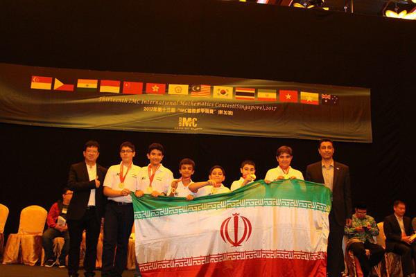 6مدال طلا، 12نقره و یک جام قهرمانی،رهاورد تیم اعزامی دانش‌آموزان ایرانی به مسابقات IMC UNION سنگاپور 2017