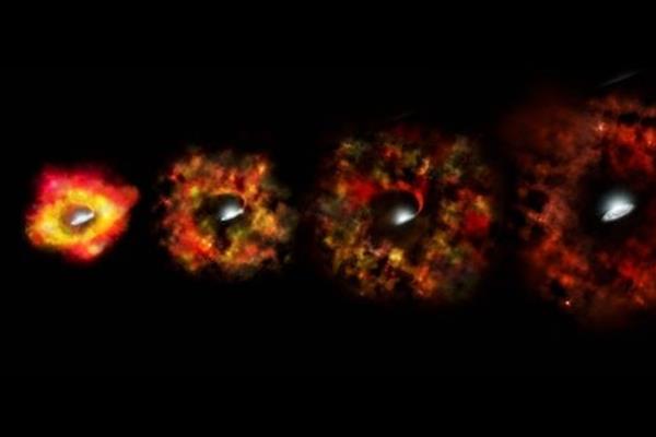 رصد تشکیل یک سیاه‌چاله فضایی برای اولین بار