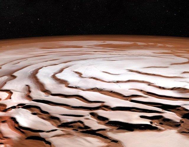 سطح مریخ شبیه لایه‌ای از شکلات
