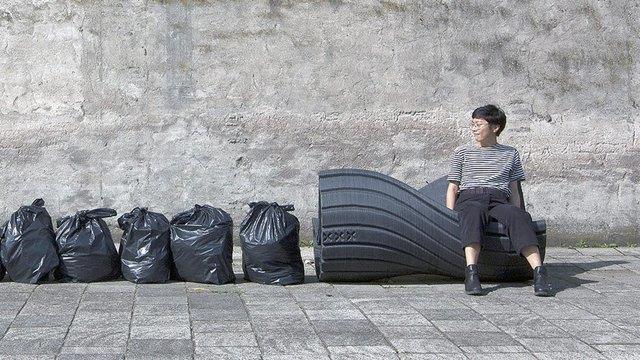 تبدیل ضایعات پلاستیکی به مبلمان شهری