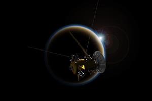 تصویر جدید کاسینی از بزرگترین قمر زحل