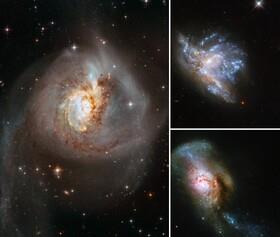 کهکشان‌هایی که در اثر ادغام ۲ کهکشان به وجود آمده‌اند