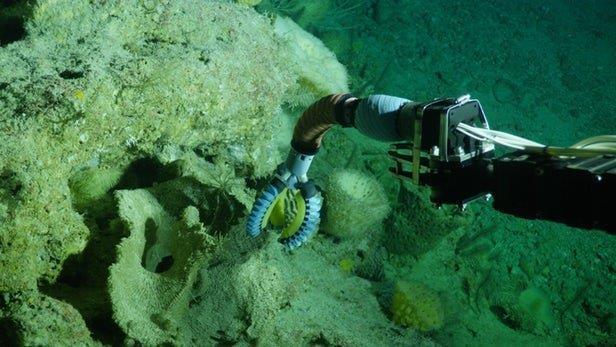  جستجوی زیر دریا با کمک بازوی رباتیک