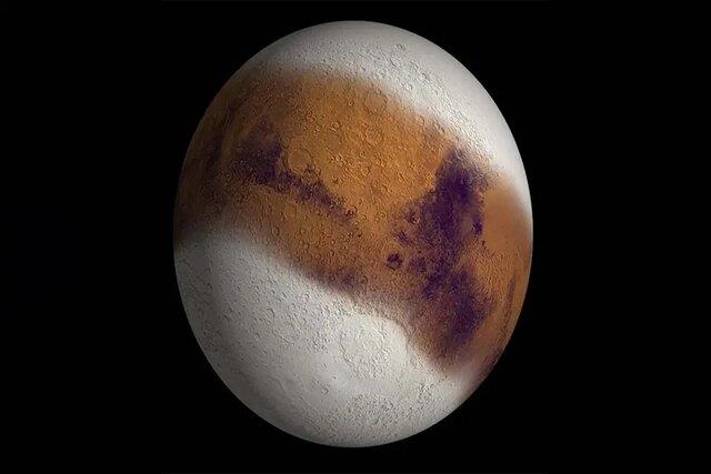 عصر یخبندان مریخ ۴۰۰ هزار سال پیش به پایان رسیده است