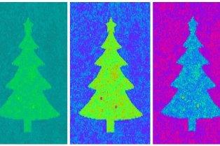 کوچک‌ترین درخت کریسمس جهان با قطر تنها یک اتم!