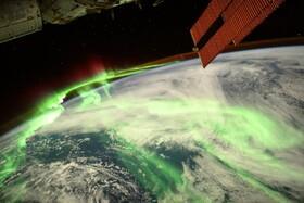 شکوه شفق قطبی از منظر ایستگاه فضایی بین‌المللی